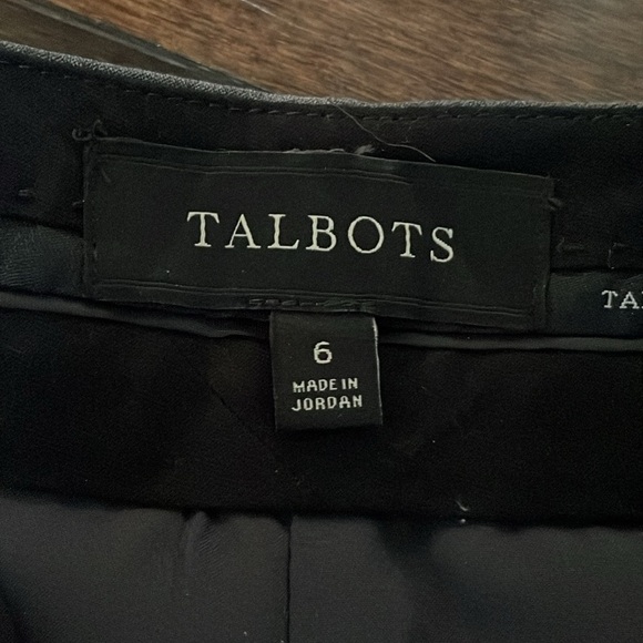 Talbots wool blend trousers Straight Gray Size 6 Business Casual Career Office - Picture 8 of 12